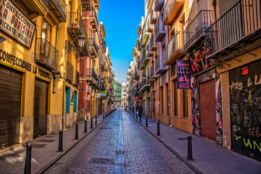 Street in Valencia, Spain