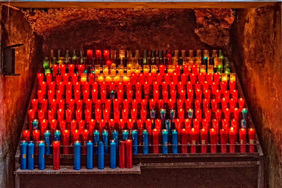 Candles at Montserrat